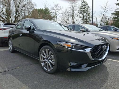 Jet Black Mica 2026 Mazda Mazda3 FWD w/Preferred Package