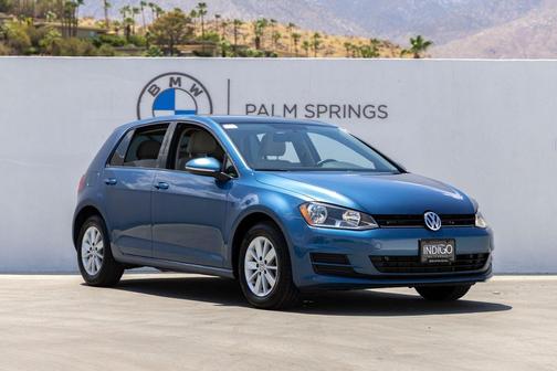 Silk Blue Metallic 2016 Volkswagen Golf TSI S 4-Door