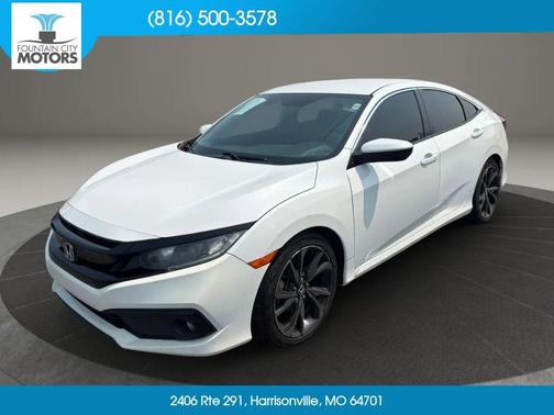 Platinum White Pearl 2020 Honda Civic Sport