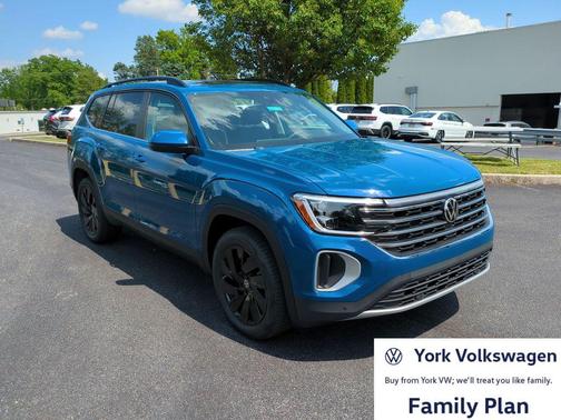 Mountain Lake Blue Metallic 2026 Volkswagen Atlas 2.0T SE w/Technology 4MOTION