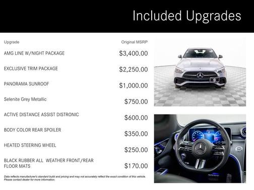 Selenite Grey Metallic 2023 Mercedes-Benz C-Class C 300 4MATIC