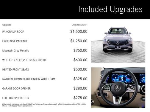 Mountain Grey Metallic 2023 Mercedes-Benz EQB 300 4MATIC