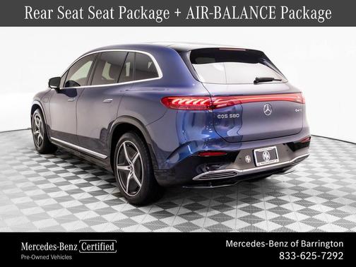 Twilight Blue Metallic 2023 Mercedes-Benz EQS 580 4MATIC