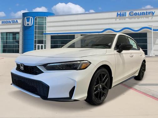 Platinum White Pearl 2026 Honda Civic Hybrid Sport