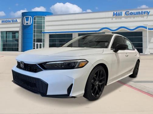 Platinum White Pearl 2026 Honda Civic Sport