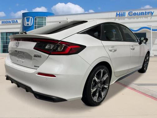 Platinum White Pearl 2026 Honda Civic Hybrid Sport Touring