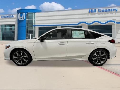 Platinum White Pearl 2026 Honda Civic Hybrid Sport Touring