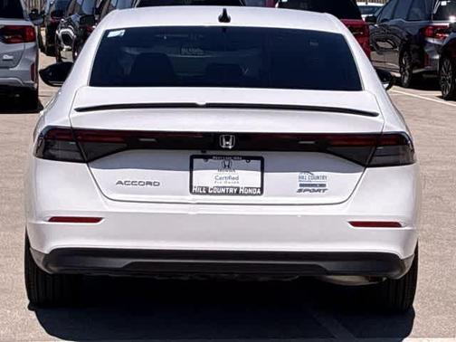 White 2025 Honda Accord Hybrid Sport