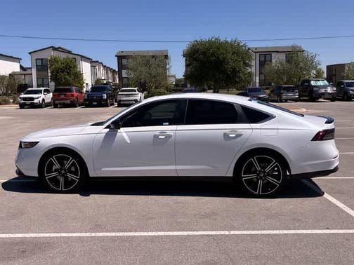 White 2025 Honda Accord Hybrid Sport