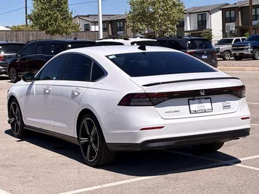 White 2025 Honda Accord Hybrid Sport