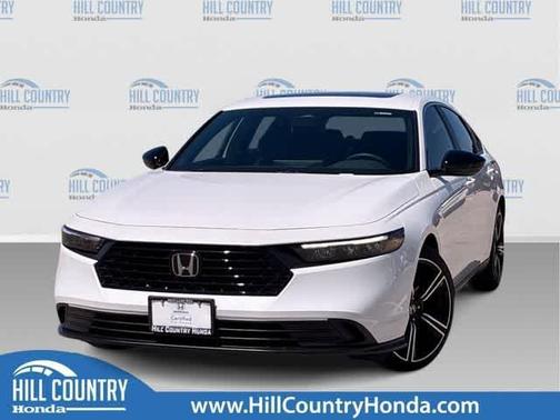 White 2025 Honda Accord Hybrid Sport