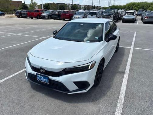 Platinum White Pearl 2024 Honda Civic Sport