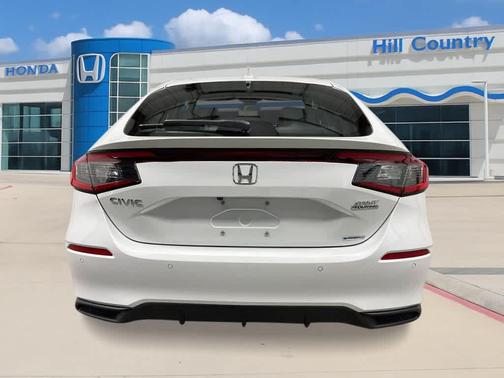 Platinum White Pearl 2026 Honda Civic Hybrid Sport Touring