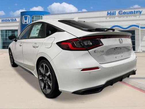 Platinum White Pearl 2026 Honda Civic Hybrid Sport Touring