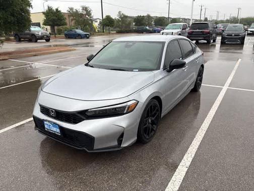 Solar Silver Metallic 2025 Honda Civic Sport