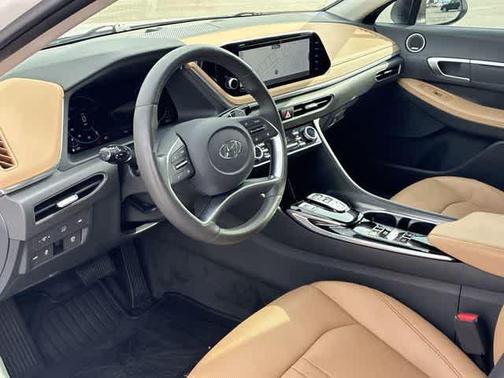 White 2023 Hyundai SONATA Hybrid Limited