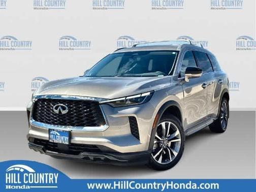 Warm Titanium 2025 INFINITI QX60 Luxe
