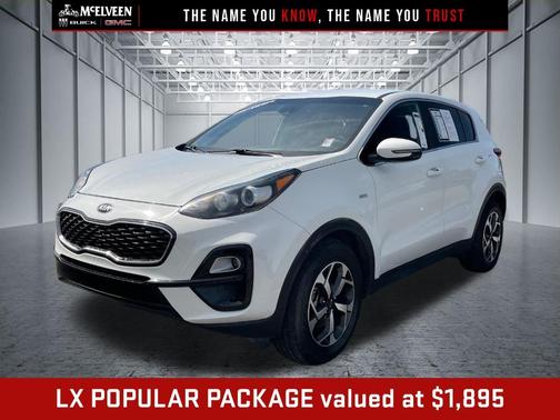 Clear White 2020 Kia Sportage LX