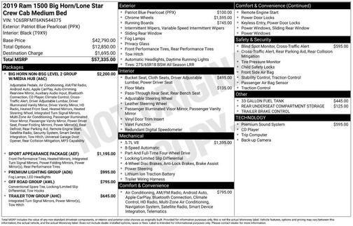 2019 RAM 1500 Big Horn