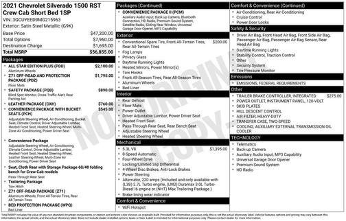 2021 Chevrolet Silverado 1500 RST