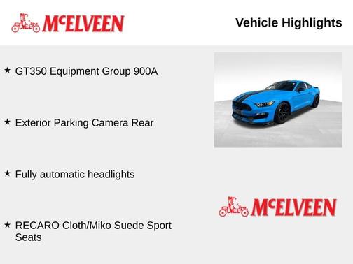 Grabber Blue 2017 Ford Shelby GT350 Base