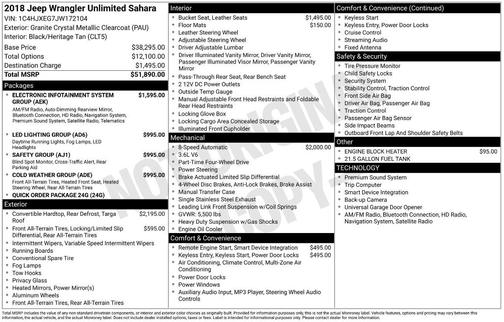 2018 Jeep Wrangler Unlimited Sahara