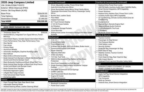 2020 Jeep Compass Limited