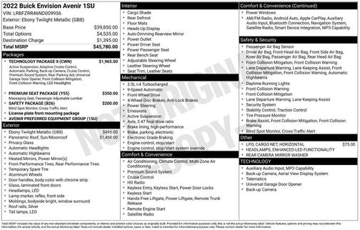 2022 Buick Envision Avenir