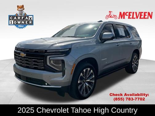 Sterling Gray Metallic 2025 Chevrolet Tahoe High Country