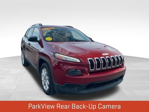 Deep Cherry Red Crystal Pearlcoat 2017 Jeep Cherokee Sport