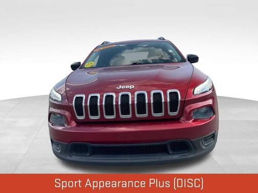 Deep Cherry Red Crystal Pearlcoat 2017 Jeep Cherokee Sport