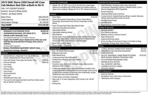 2015 GMC Sierra 2500 Denali