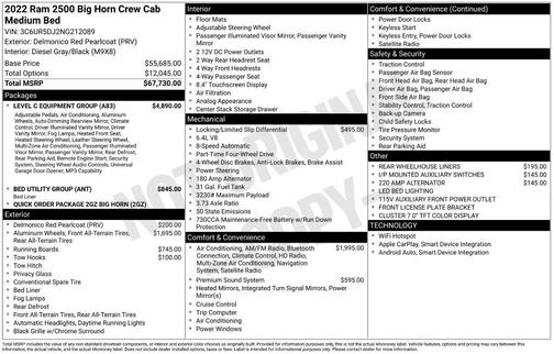 2022 RAM 2500 Big Horn