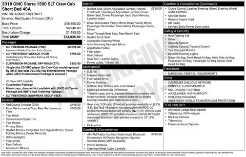 2018 GMC Sierra 1500 SLT