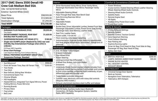 2017 GMC Sierra 3500 Denali