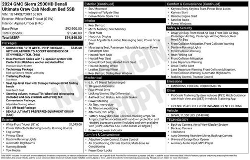 2024 GMC Sierra 2500 Denali Ultimate