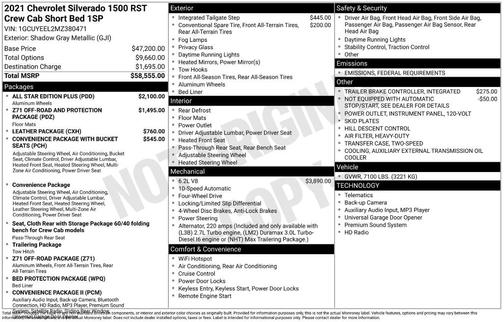 2021 Chevrolet Silverado 1500 RST