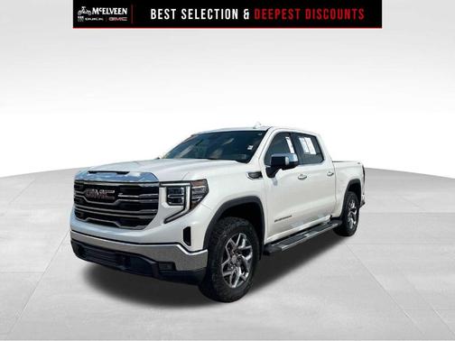 White Frost Tri-Coat 2022 GMC Sierra 1500 SLT