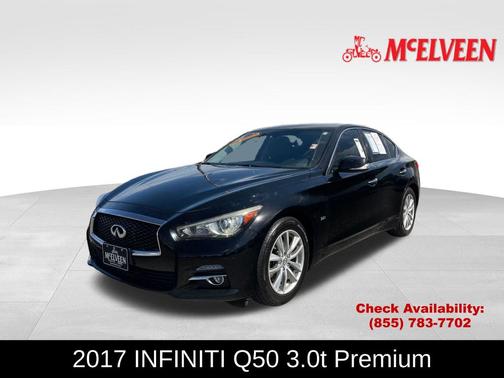 Black Obsidian 2017 INFINITI Q50 3.0T Premium