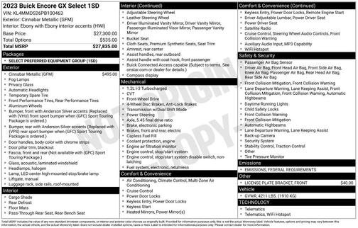 2023 Buick Encore GX Select