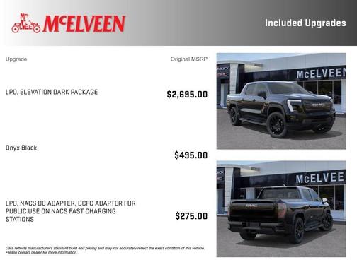Black 2026 GMC Sierra EV Elevation