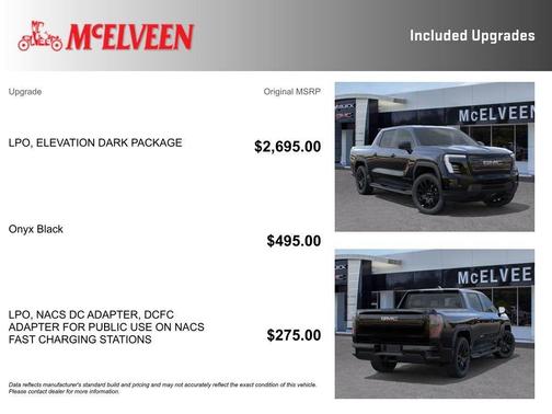 Black 2026 GMC Sierra EV Elevation