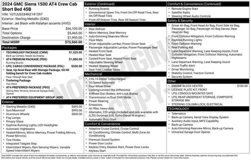 Sterling 2024 GMC Sierra 1500 AT4
