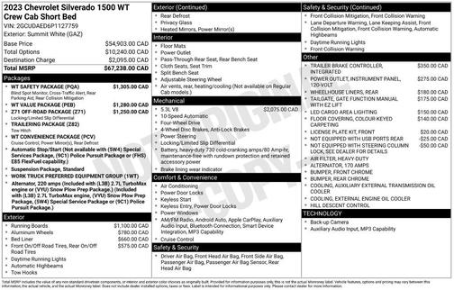 2023 Chevrolet Silverado 1500 WT