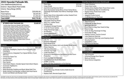 2022 Hyundai PALISADE SEL