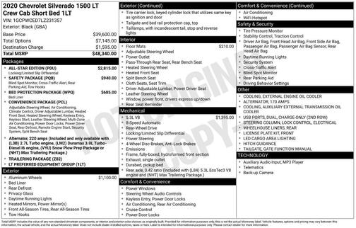 2020 Chevrolet Silverado 1500 LT