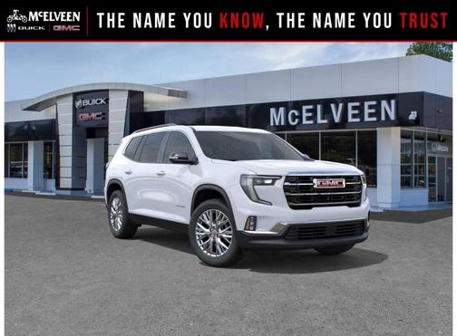 Glacier White 2026 GMC Acadia Elevation