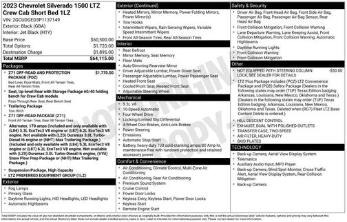 2023 Chevrolet Silverado 1500 LTZ
