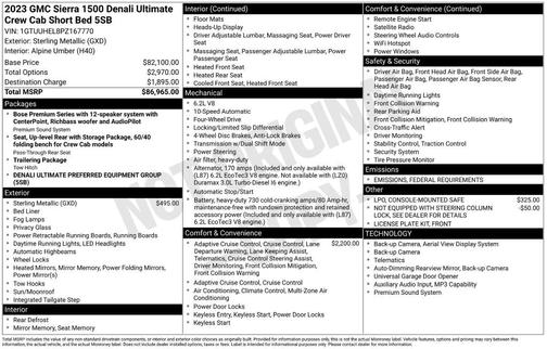2023 GMC Sierra 1500 Denali Ultimate