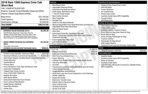 2018 RAM 1500 Express